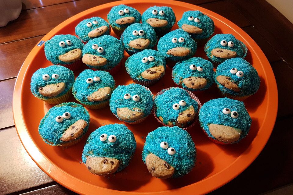 Krümelmonster-Muffins