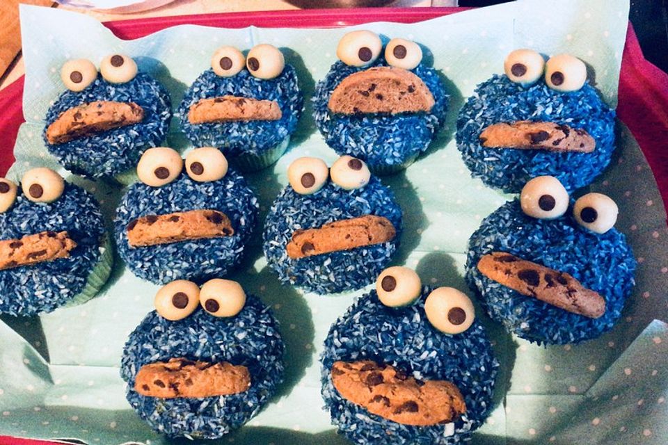 Krümelmonster-Muffins