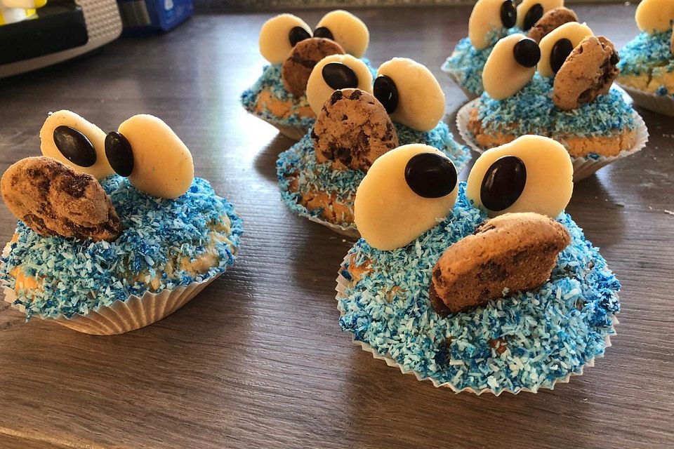 Krümelmonster-Muffins