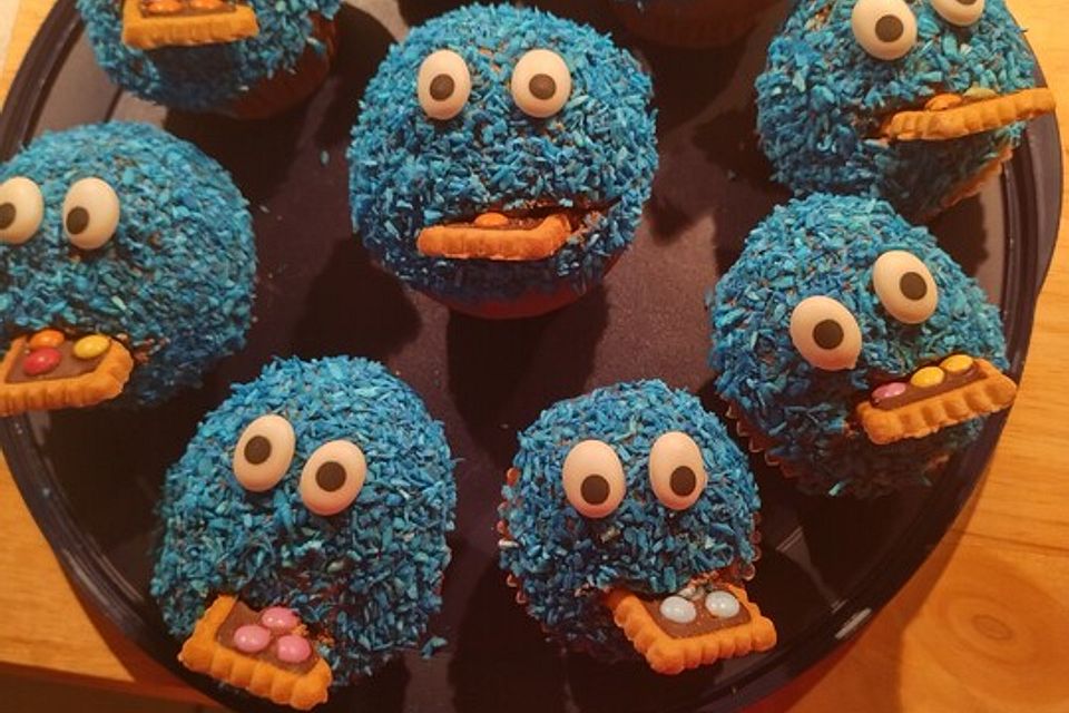 Krümelmonster-Muffins