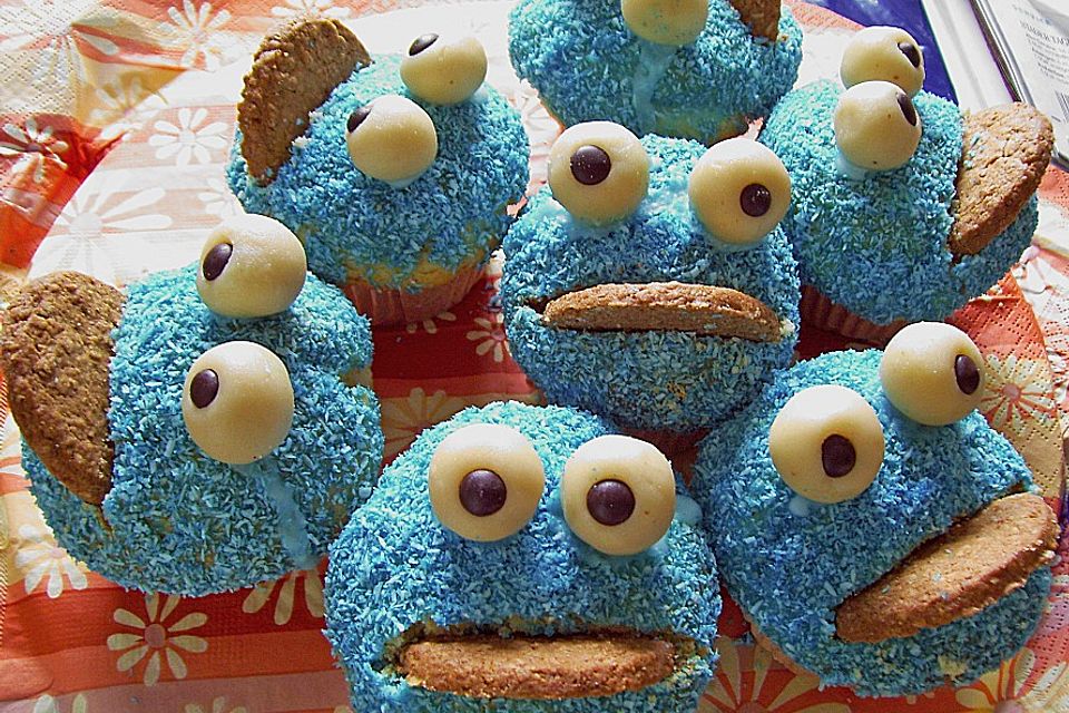 Krümelmonster-Muffins