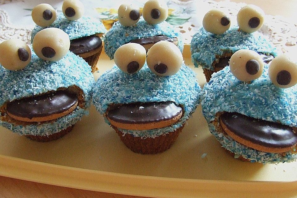 Krümelmonster-Muffins