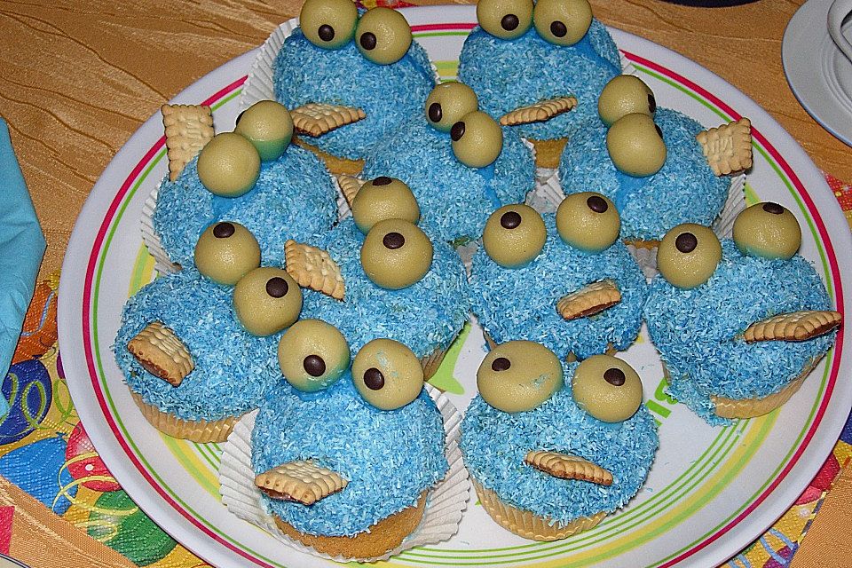 Krümelmonster-Muffins