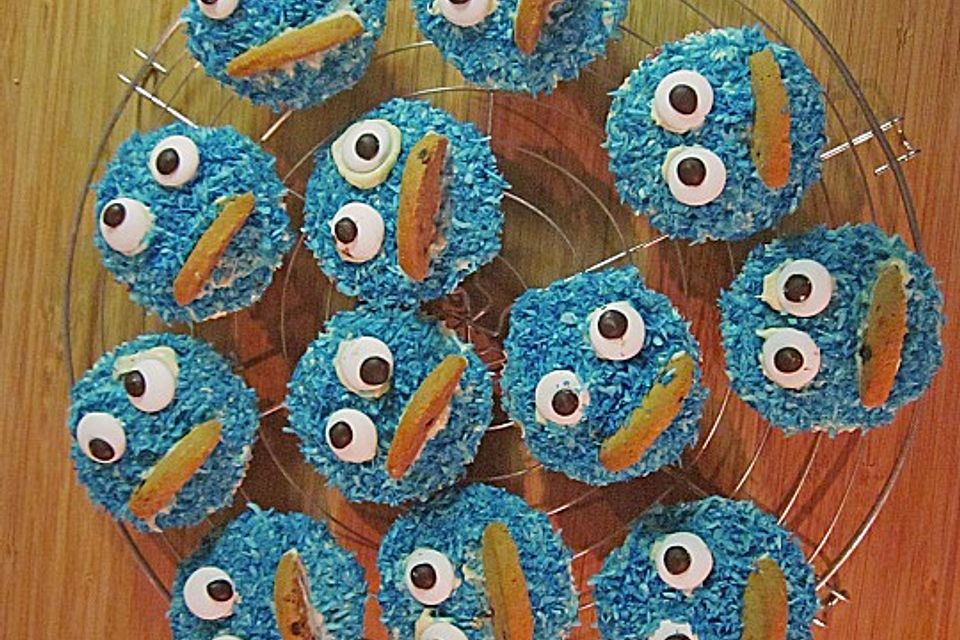 Krümelmonster-Muffins