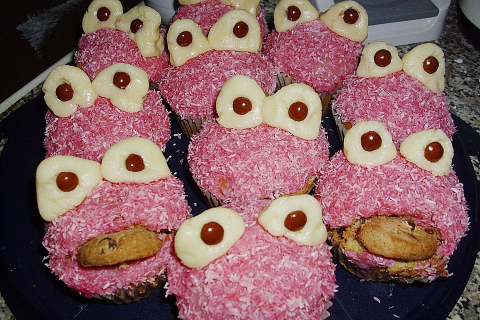 Krümelmonster-Muffins