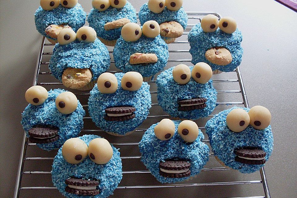 Krümelmonster-Muffins