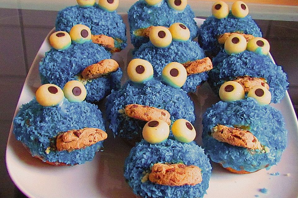 Krümelmonster-Muffins