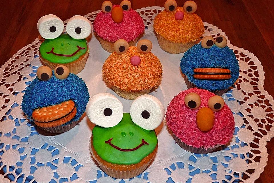 Krümelmonster-Muffins