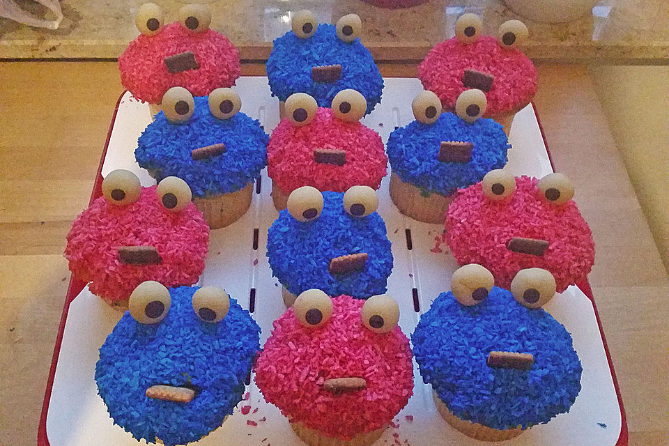 Krümelmonster-Muffins