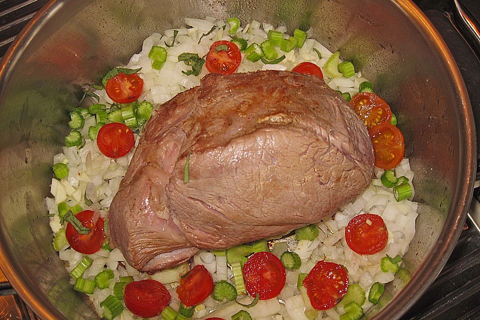 Geschmorter Kalbsbraten