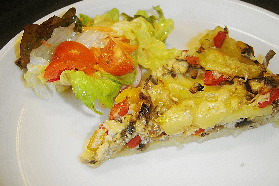 Paprika - Champignon - Quiche