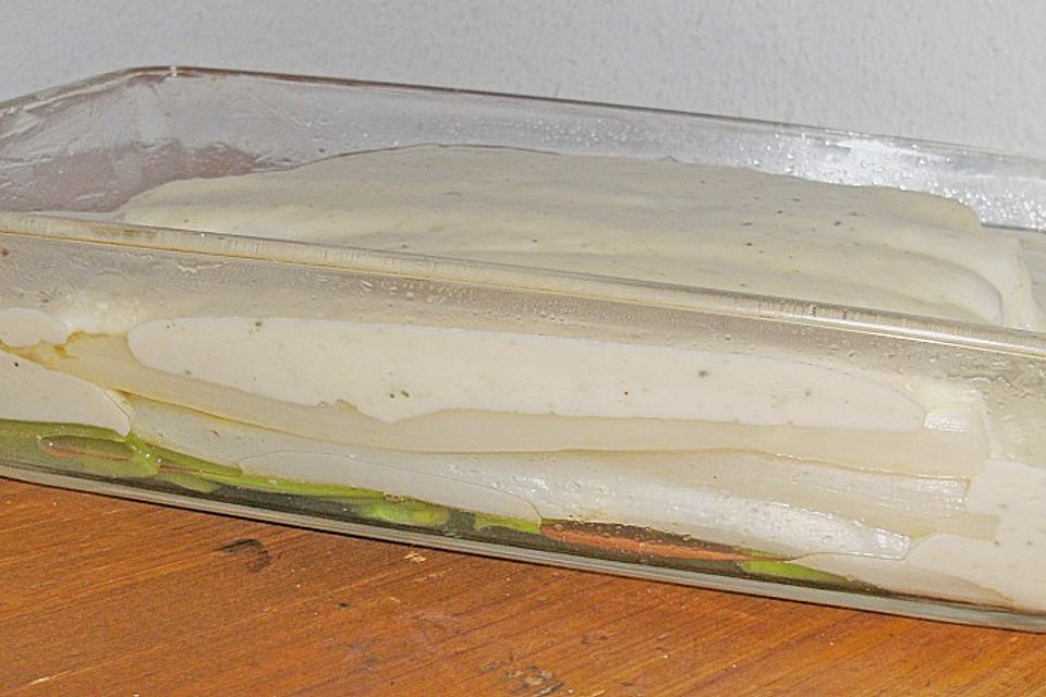 Spargel - Zuckerschoten Auflauf