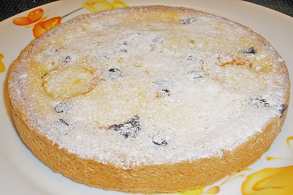 Marillenkuchen mit Marzipanguss