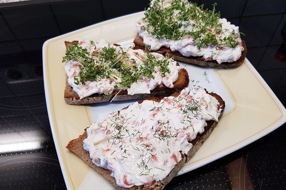 Lachs - Frischkäse - Creme