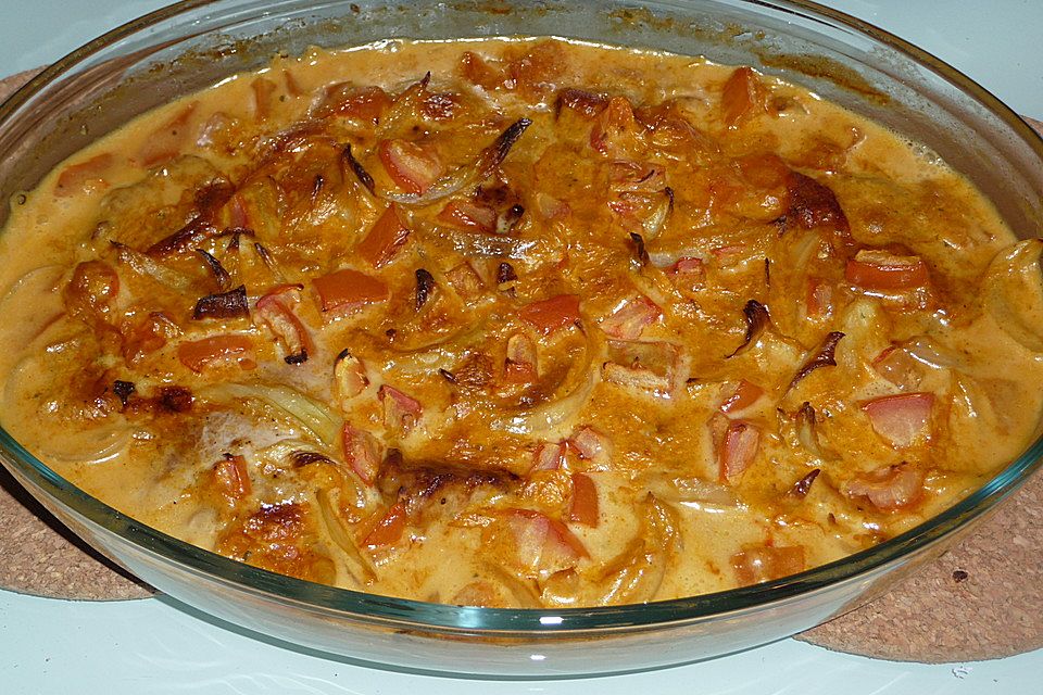 Schweinemedaillons in Currysahne