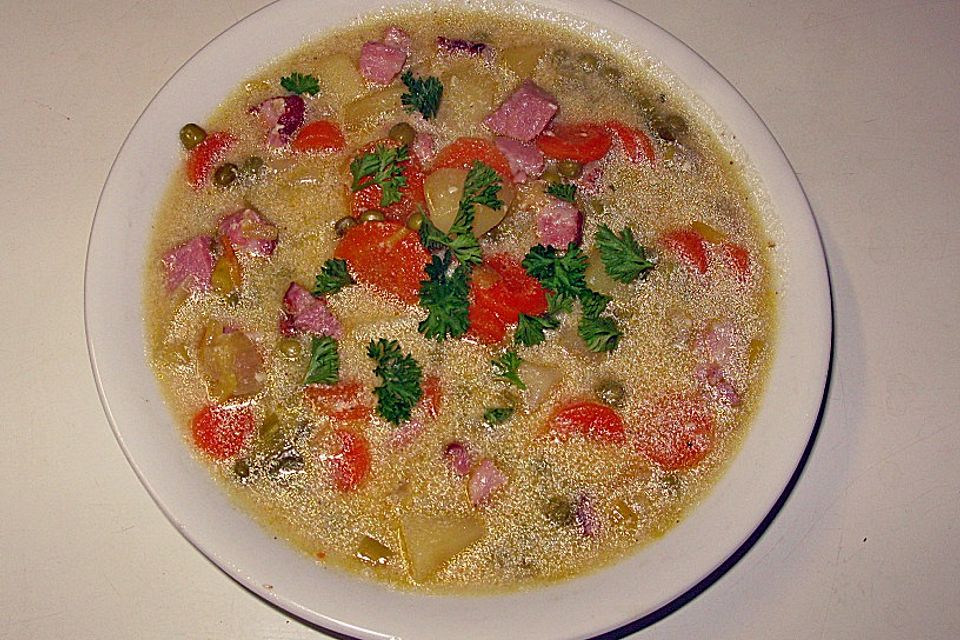 Cabanossi - Käse - Suppe