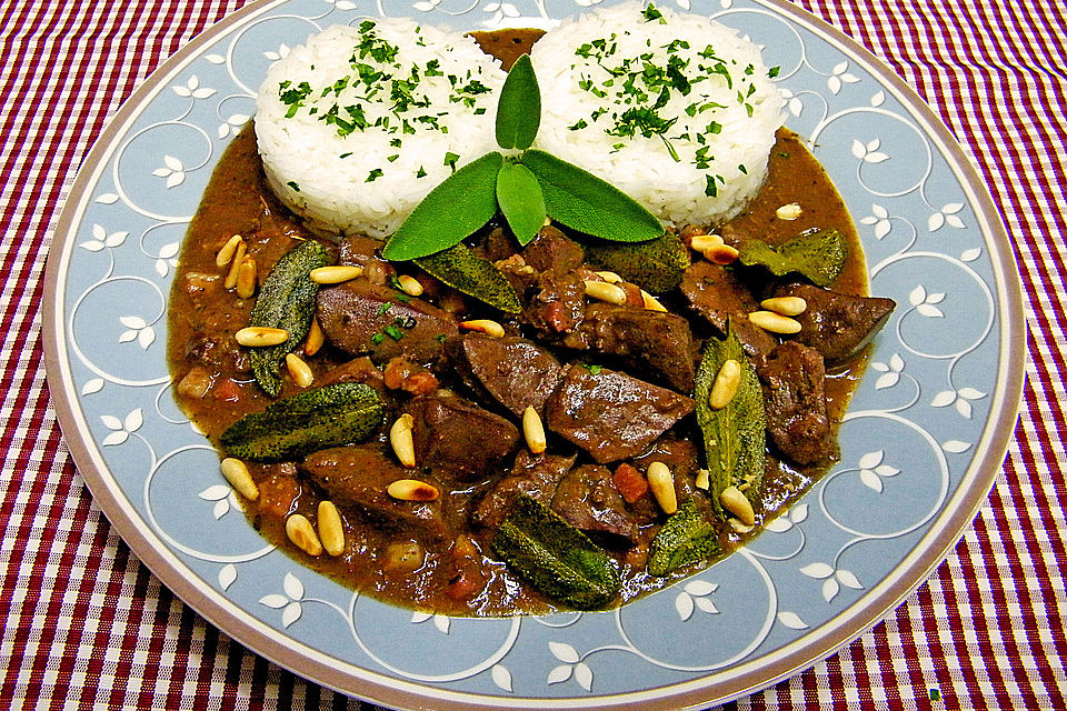 Geflügelleber in Marsala - Sauce