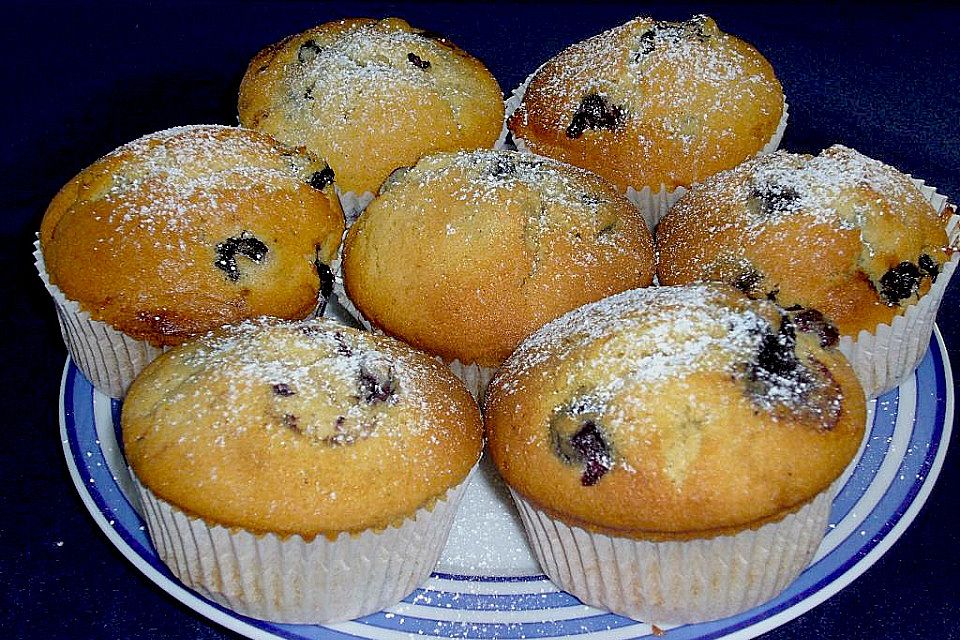 Vanille - Heidelbeer - Muffins