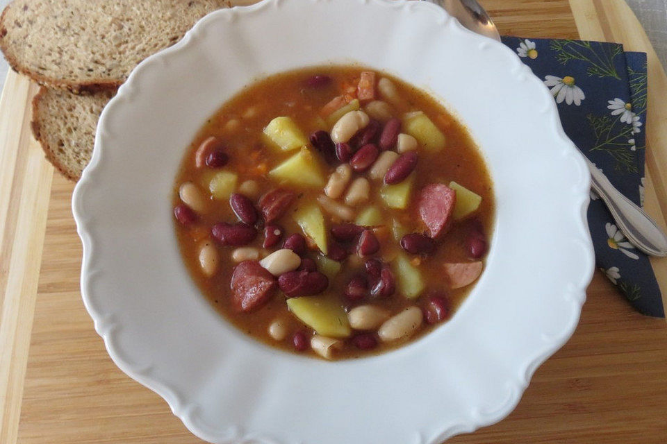 Texanische Bourbon - Bohnensuppe