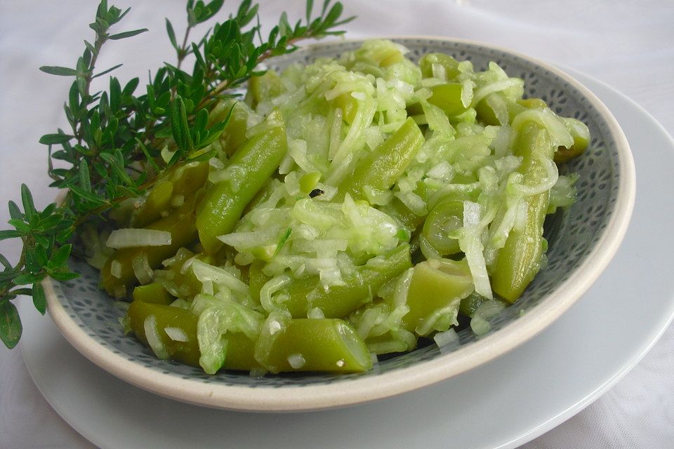 Bohnen - Gurken - Salat