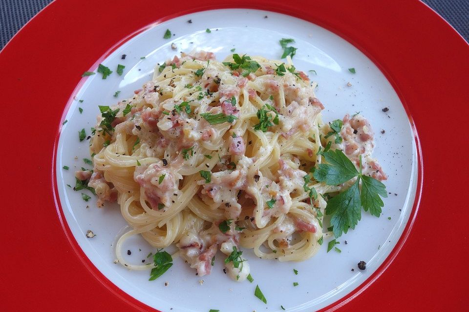 Spaghetti Carbonara light