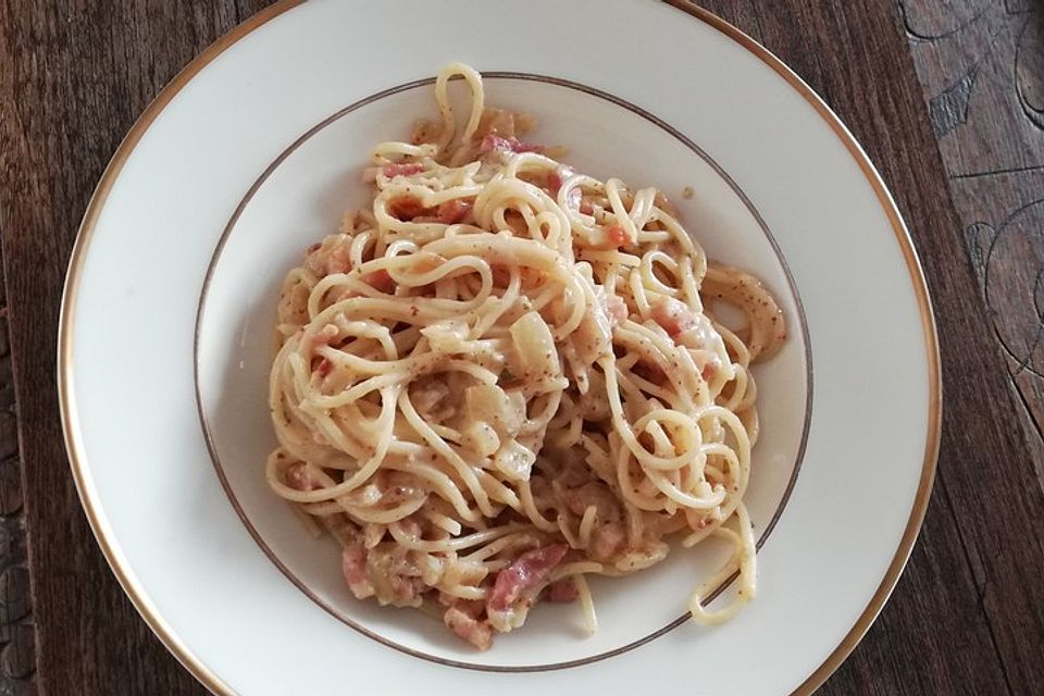 Spaghetti Carbonara light