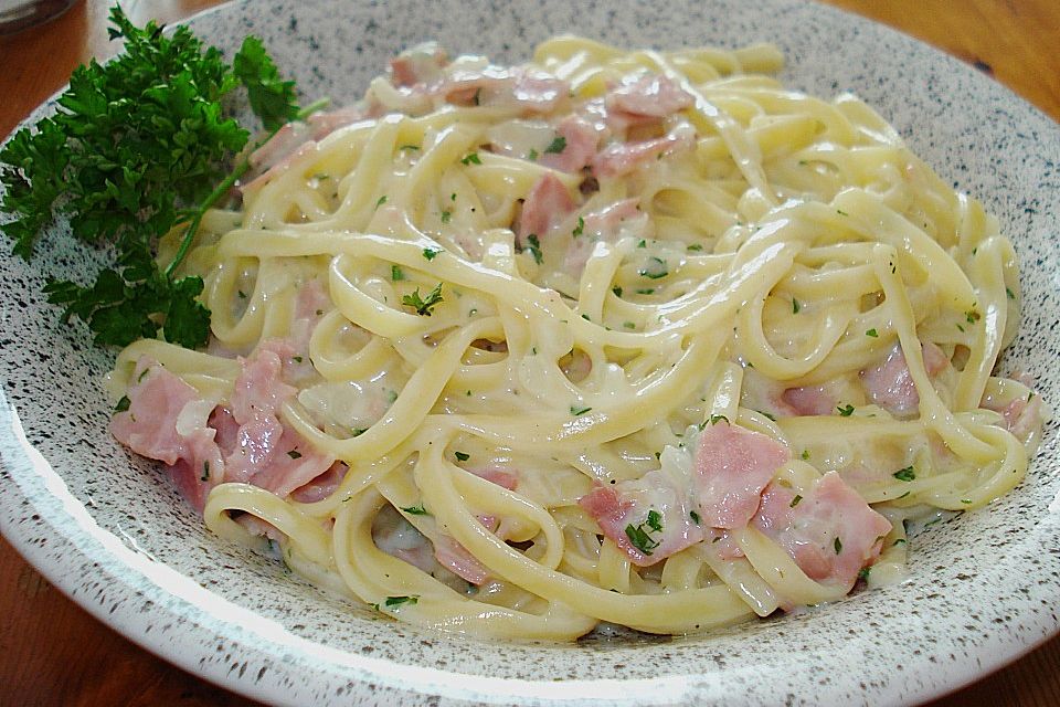 Spaghetti Carbonara light