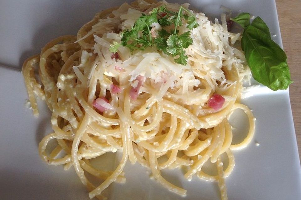 Spaghetti Carbonara light