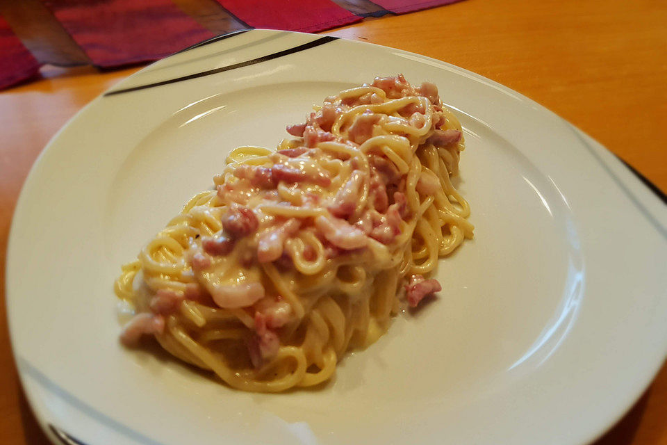 Spaghetti Carbonara light