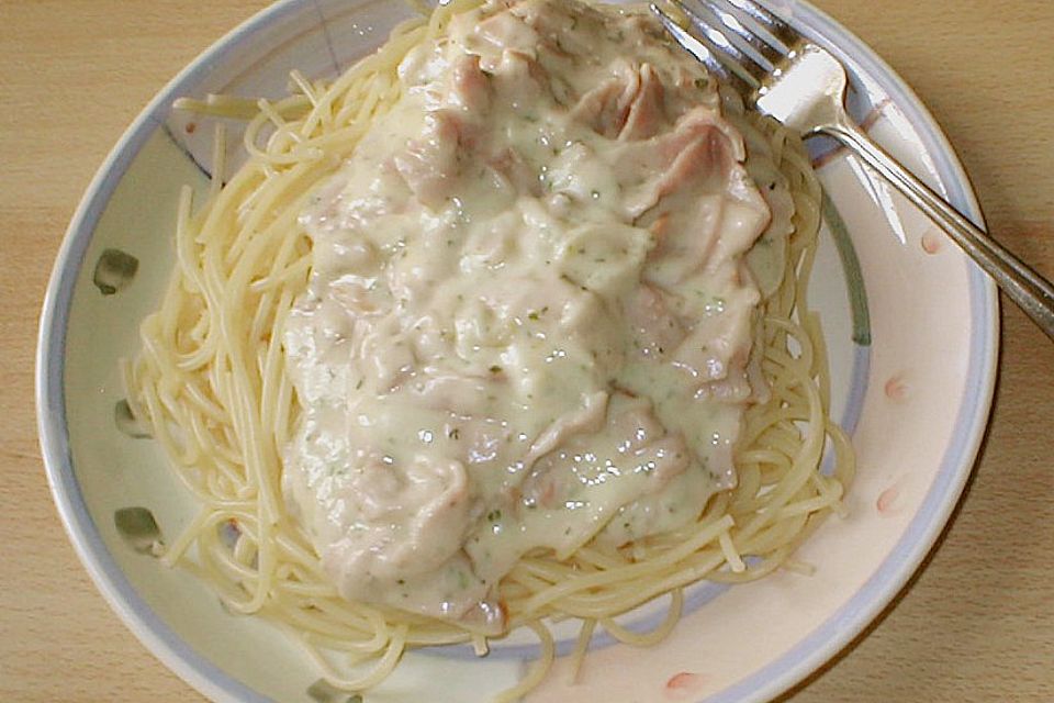 Spaghetti Carbonara light