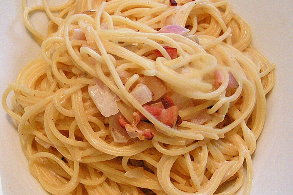 Spaghetti Carbonara light