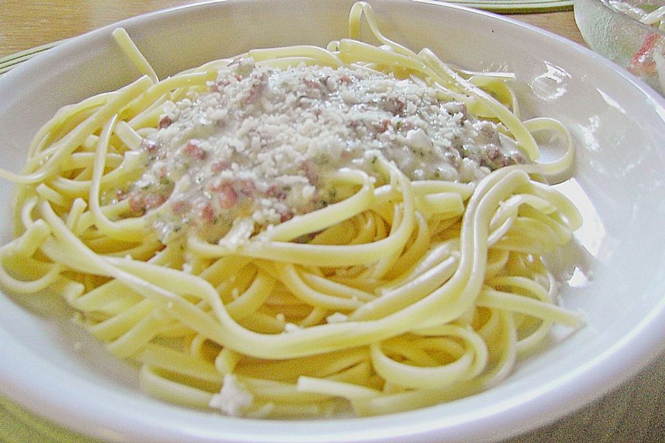 Spaghetti Carbonara light