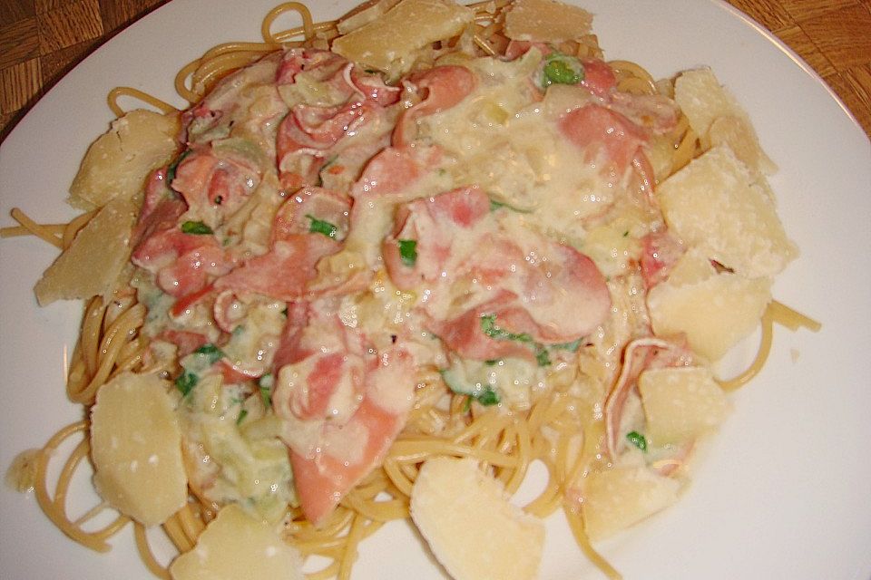 Spaghetti Carbonara light