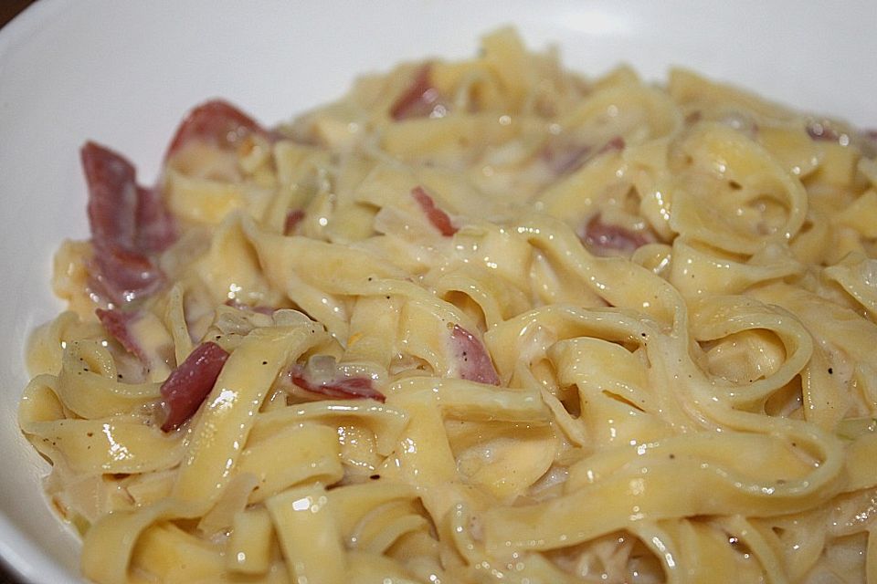 Spaghetti Carbonara light