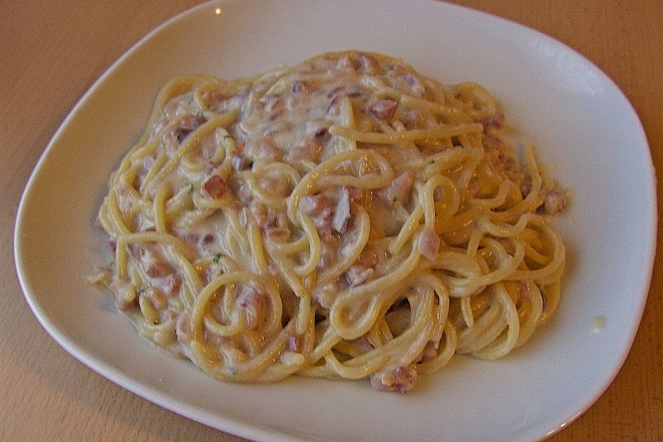 Spaghetti Carbonara light