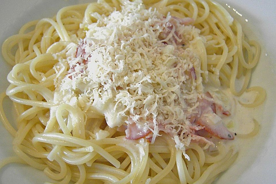 Spaghetti Carbonara light