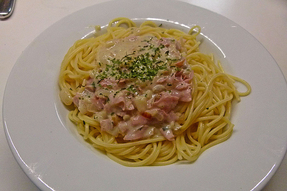 Spaghetti Carbonara light