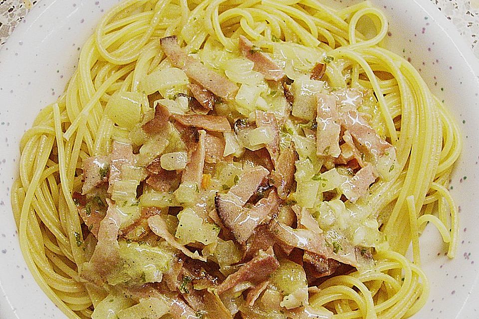 Spaghetti Carbonara light