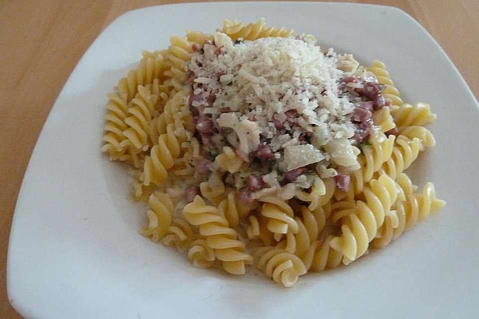 Spaghetti Carbonara light