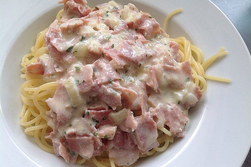 Spaghetti Carbonara light