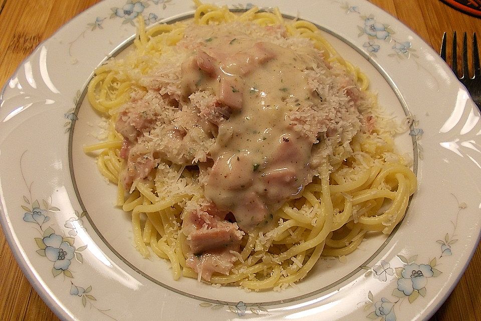 Spaghetti Carbonara light