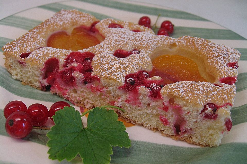 Marillenkuchen am Blech