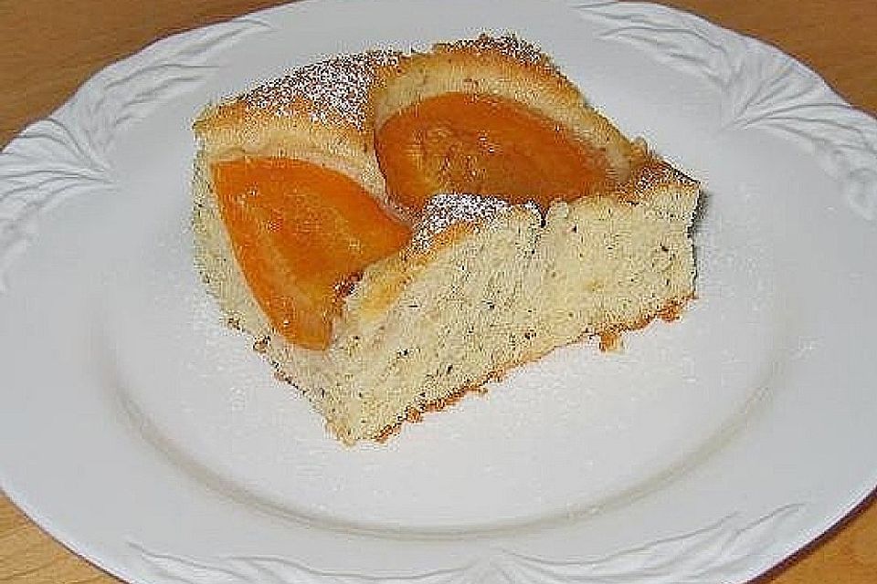 Marillenkuchen am Blech