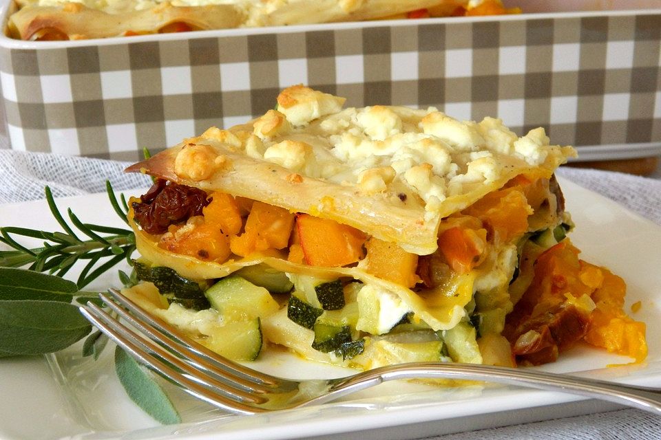 Herbstliche Kürbislasagne