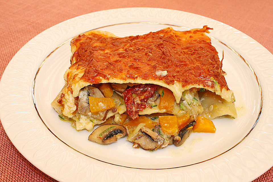 Herbstliche Kürbislasagne