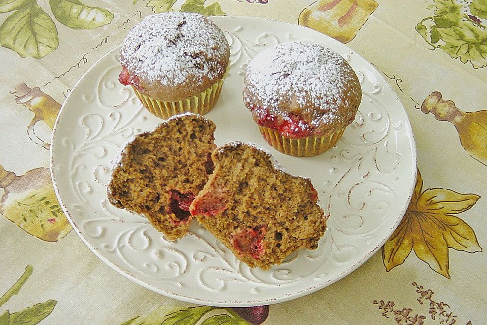 Erdbeer - Champagner - Muffins