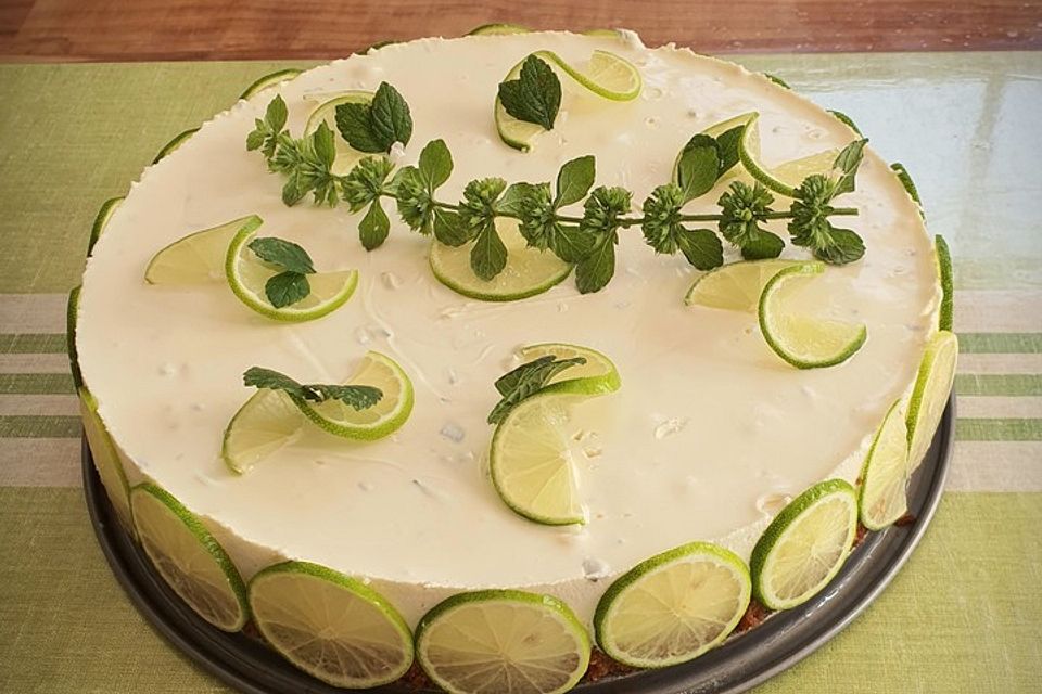 Limetten - Quark - Torte