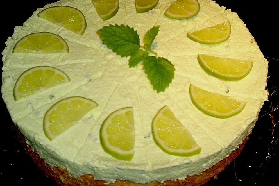 Limetten - Quark - Torte