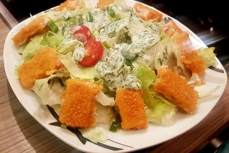 Fischstäbchen Salat alla Marc