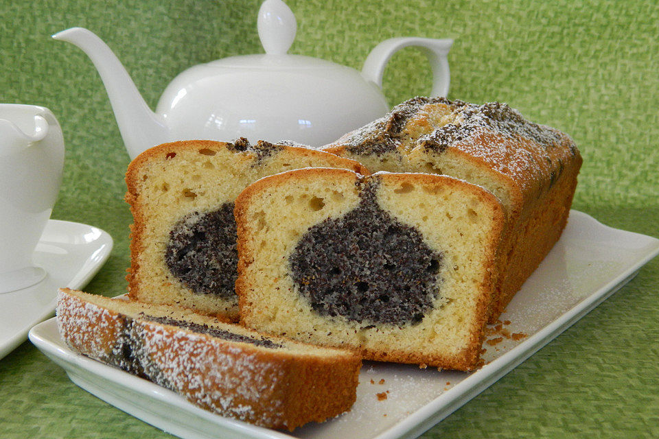 Raffinierter Mohn - Kastenkuchen